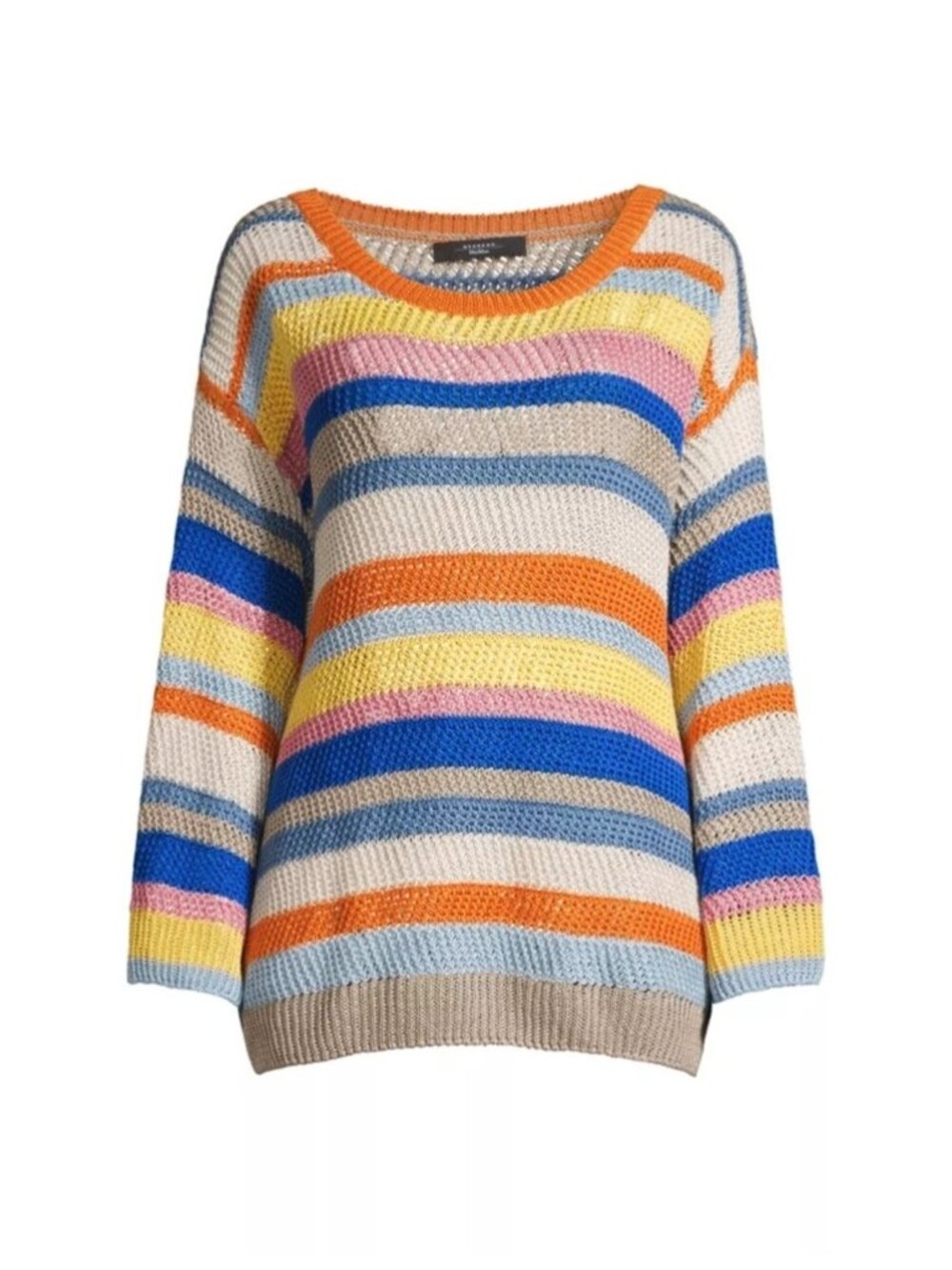 Weekend Max Mara‎ Sweater Women’s Size M Uguale Striped Linen
